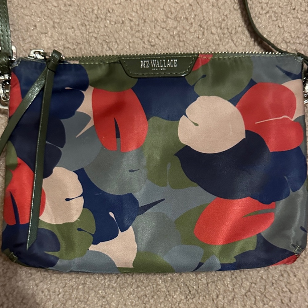 MZ Wallace Floral Crossbody Bag in Red, Blue, and Green - Picture 3 of 7